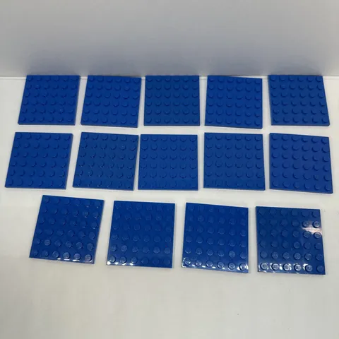 Lego Part # 3958 Blue 6x6 Plate Lot Of 14