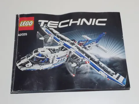 LEGO Technic 42025 Boeing 747 Cargo Instruction Manual Complete Used