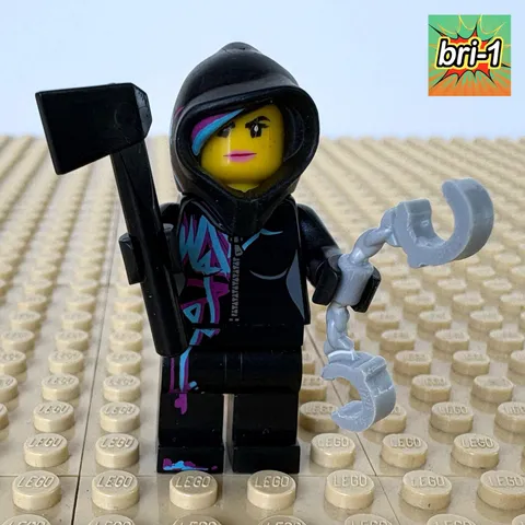 LEGO Movie: Lucy Wyldstyle, AXE, HANDCUFFS, tlm017, 70801, MELTING ROOM, 2014