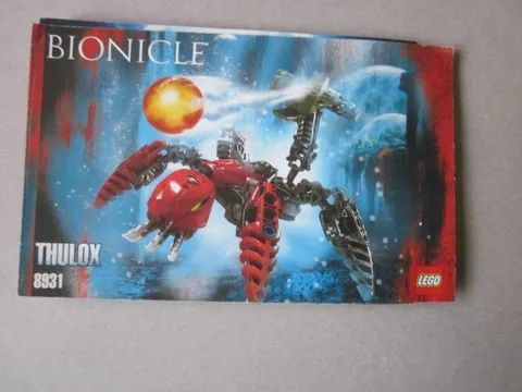 Lego Building Instructions Instruction Bionicle 8931 Thulox