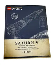 LEGO 21309 Ideas NASA Apollo Saturn V - Building Instructions Manual Book