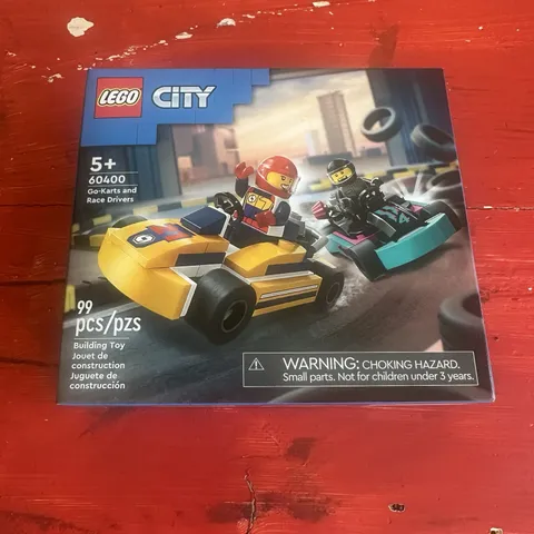 LEGO - City Go-Karts and Race Drivers Toy Set for Kids 60400 NEW Factory Sealed