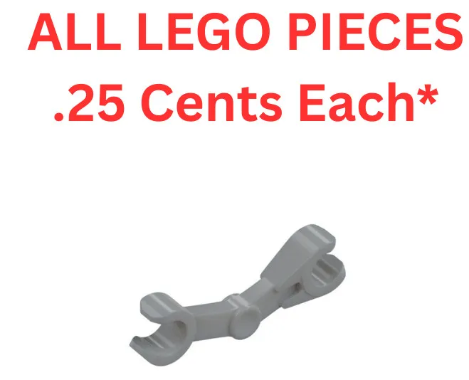 LEGO Mechanical Arm Bent 30377 Light Bluish Gray - Genuine LEGO Parts Pieces