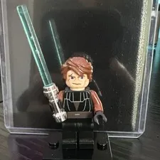 LEGO Star Wars  Clone Wars Anakin Skywalker Minifigure w/ Blue Lightsaber