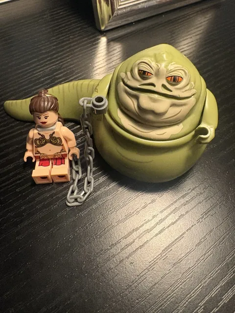 Lego Star Wars Princess Leia Slave Sw0484 and Jabba Sw0402 Minifigures 75020
