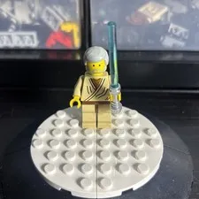Lego Star Wars Obi-Wan Kenobi Minifig 7110 sw0023 Yellow Head Grey Hair