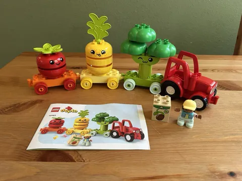 LEGO DUPLO (10982): Fruit and Vegetable Tractor, Complete Set, With Instructions