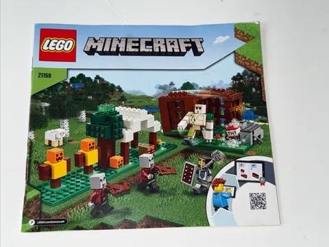 Lego Minecraft 21159 The Pillager Outpost Instruction Manual Booklet Only