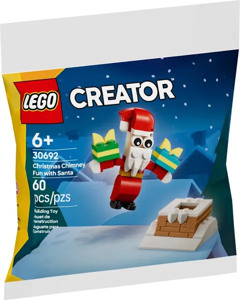 LEGO Creator Poly (Paper) Bag 30692: Santa Claus and Chimney (New, Sealed)
