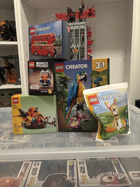 Lego Bundle Lot 5 Sets Birds Nest Ashoka Brickheadz Exotic Parrot