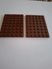 No 275.  2x Lego Board 6x8.  3036 Brown