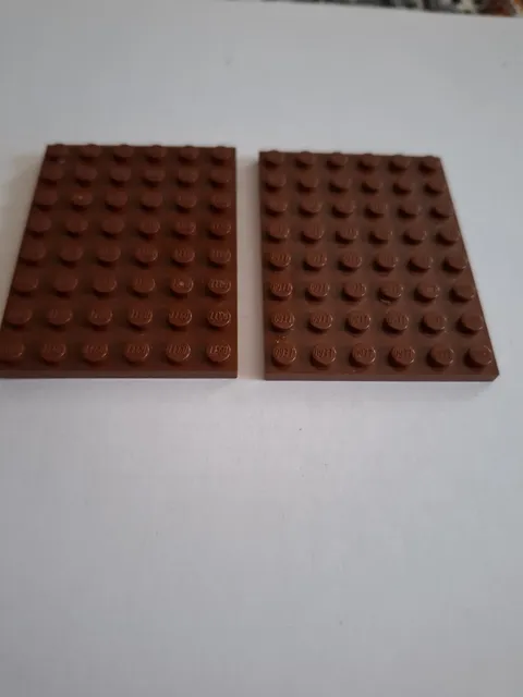 No 275.  2x Lego Board 6x8.  3036 Brown