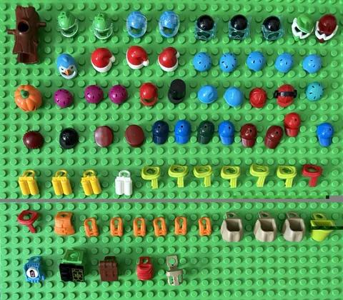 LEGO Minifig Accessories Lot Of 70+ Pieces |Read Description For Full Item List