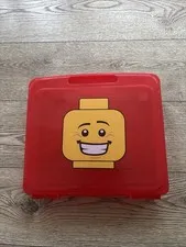 Lego Red Iris Project Case Minifigure Mini Figure Storage Case Head Smiling 2010