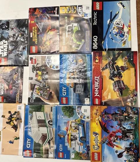 Lot Of Lego And Technic Instruction Booklets