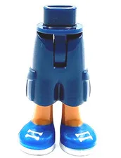 Lego New Dark Blue Mini Doll Hips Trousers Cropped Large Pockets Piece