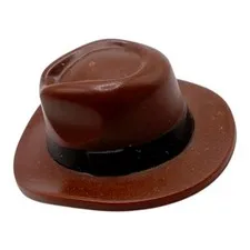LEGO ® cowboy hat with hair brown minifigure hat Western Indiana Jones accessories