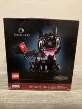 LEGO Icons Toothless How to Train Your Dragon 10375, 784 Pieces Complete Set