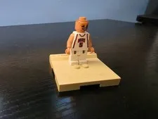 LEGO 2003 NBA Jason Kidd Minifigure New Jersey Nets #5 White Jersey