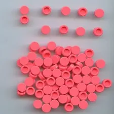 LEGO x 100 Coral Tile, Round 1 x 1 98138
