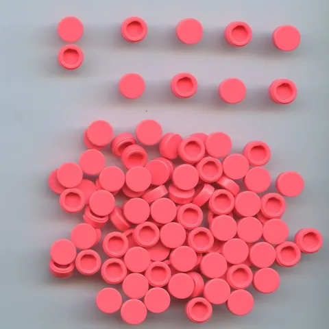 LEGO x 100 Coral Tile, Round 1 x 1 98138