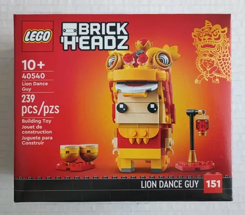 LEGO BrickHeadz 40540 Lion Dance Guy Retired Set Brand New In Sealed Box