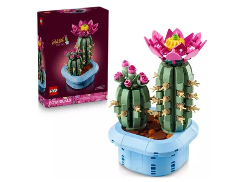 LEGO Botanicals Happy Plants Flowering Cactus Building Set 10349 New Sealed