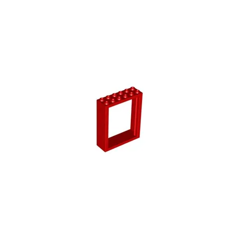 LEGO 5x Red Door, Frame 2 x 6 x 6 FreeStyle inv.597