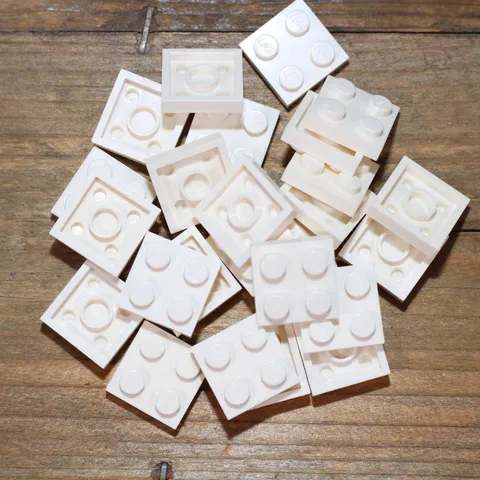 LEGO White Plate 2 x 2 Part No. 3022 Qty 25