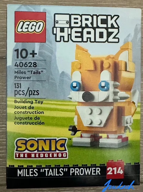 LEGO 40628  BrickHeadz Sonic the Hedgehog Miles Tails Prower New Sealed Retired