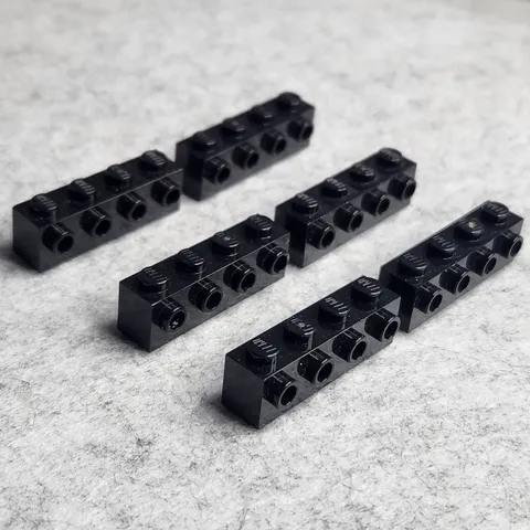 LEGO Part 30414 Brick Modified 1 x 4 with Studs on Side Black x6 Genuine