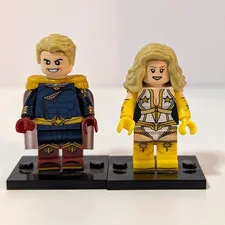 Lego The Boys Homelander Custom Printed Minifigure Vought and Starlight Set