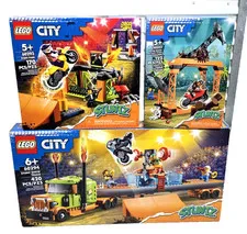 LEGO City Stuntz 3-Set Mega-Bundle (60294, 60293, & 60342 RETIRED NIB New Sealed