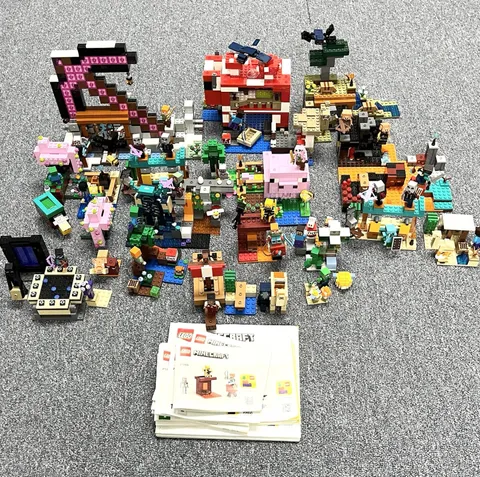 Lego Minecraft Sets Collection Big Lot 15 sets complete