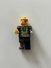 LEGO CAPTAIN RED BEARD MINIFIGURE VINTAGE PIRATES FIG Missing Hat