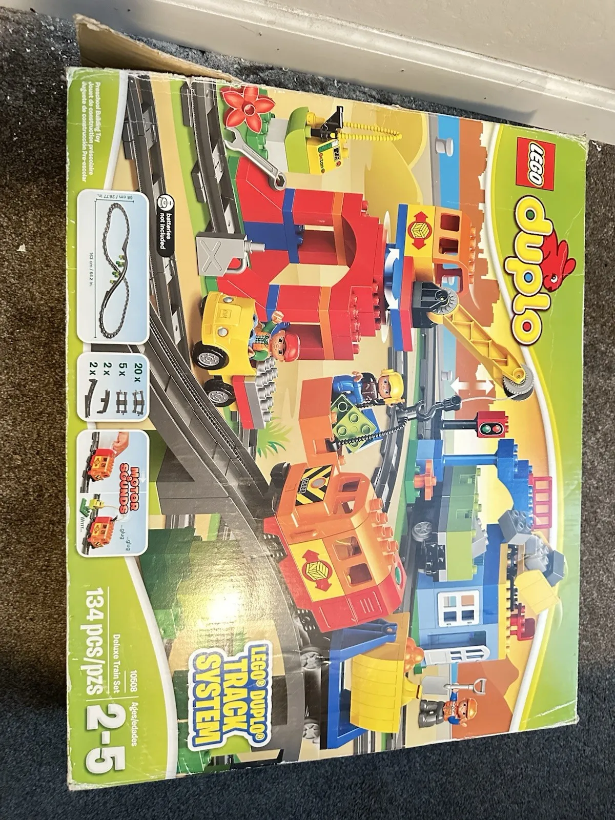 LEGO DUPLO: Deluxe Train Set (10508) 94.7% Complete with Manual