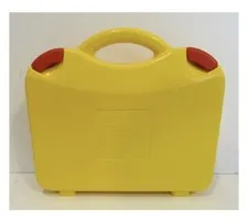🔥 NEW LEGO Yellow & Orange Plastic Carrying Case Storage Box With Dividers