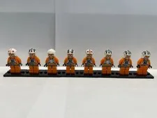 LEGO Star Wars Minifigure Rebel Pilot Lot of 8