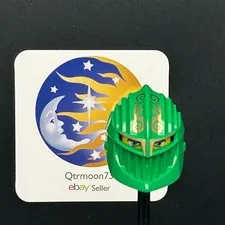 LEGO Brand KNIGHTS KINGDOM Large Figure RASCUS Visor PART ~47470pb01~ GREEN x1