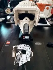LEGO Star Wars: Scout Trooper Helmet (75305) w/LED LIGHTS INSTALLED + MANUAL