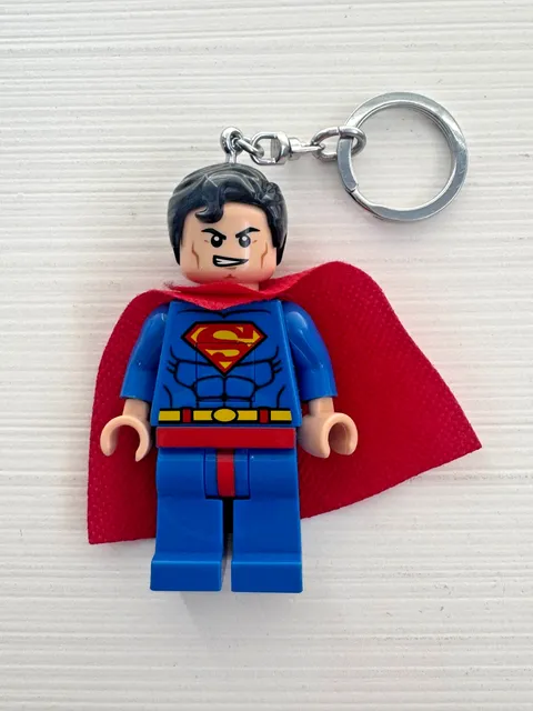 Lego DC Super Heroes Superman LED Lite Key Ring Light Keychain Light
