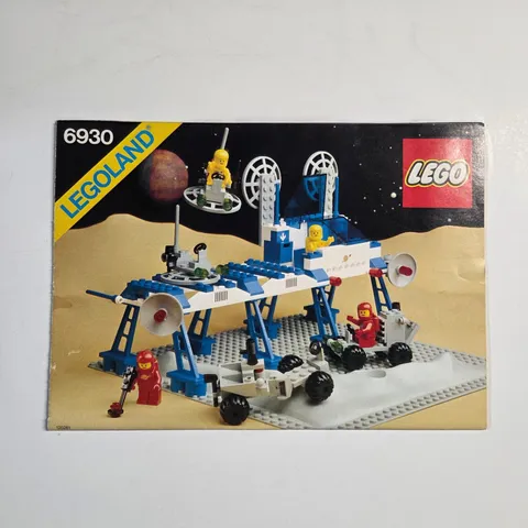 LEGO 6930 Space Supply Station Instructions Manual Vintage Legoland 1983 Booklet