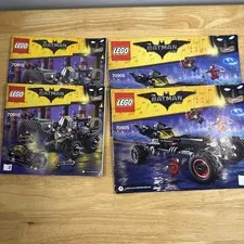 Lego The Batman Movie MANUALS ONLY 70905 & 70915 Books 1 & 2 Instructions
