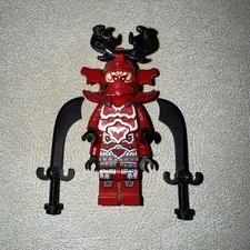 General Kozu 70504 Stone Army General Red 4 arms Ninjago Lego Minifigure Figure