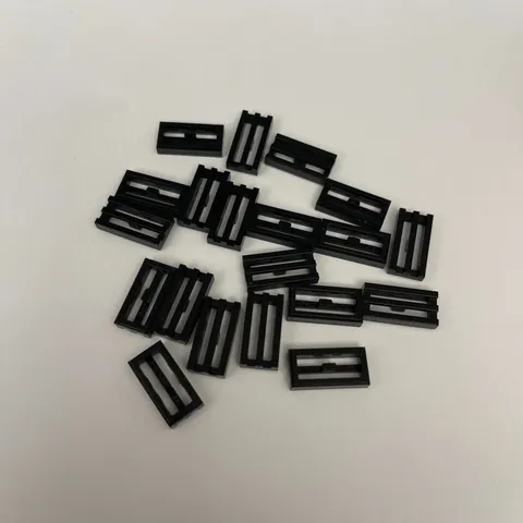 Lego 2412 Grilles Black Replacement Parts Pieces Lot of 20