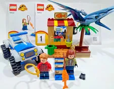 🔥LEGO Jurassic World 76943 Pteranodon Chase 100% Complete w/ Manual & Minifigs