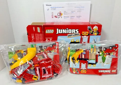 LEGO 10671 Juniors Fire Emergency 2 100% Complete Sets with Manuals 1 Box