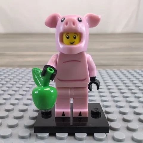 LEGO Minifigure Piggy Guy, Complete, Series 12 71007 Retired CMF Authentic 