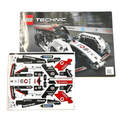 Lego Technic 42137 Formula E Porsche 99X Electric Manual And Decals Only 2022