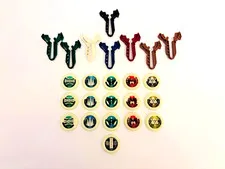 LEGO BIONICLE Kanoka Disk Lot 16 Discs + 7 Launchers Metru Nui 2004